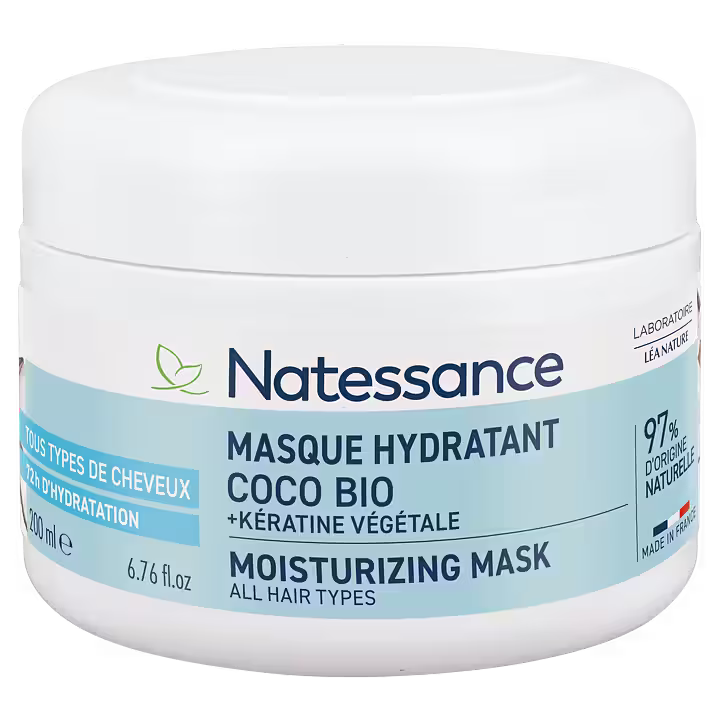 Natessance Gentle Moisturizing Mask - Coconut & Plant Keratin 200 ml - Hårkur - JK-Shop