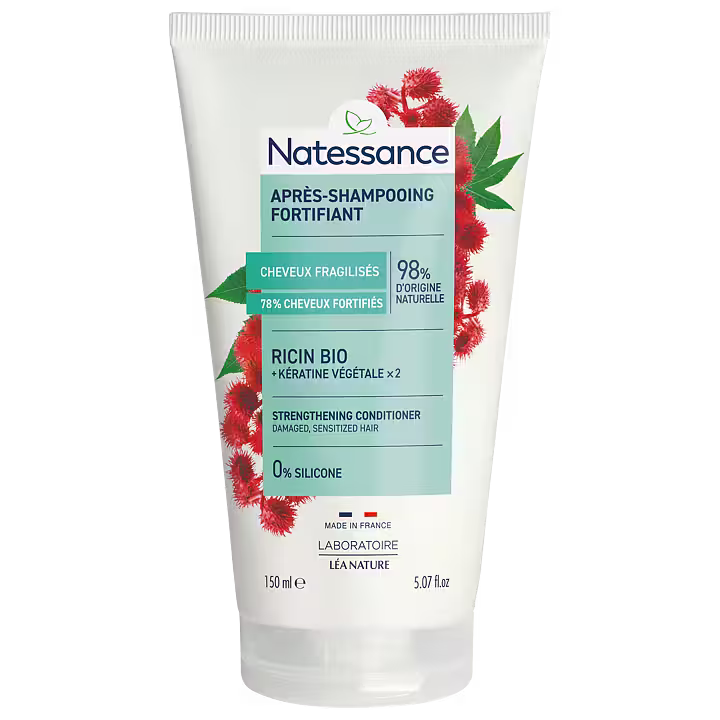 Natessance Strengthening Conditioner - Castor Oil & Plant Keratin, 150ml - Balsam - JK-Shop
