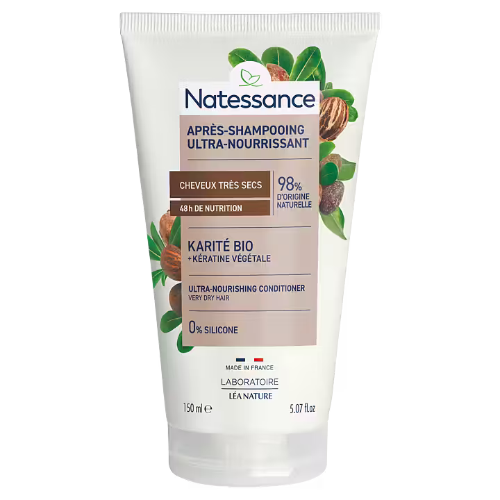 Natessance Ultra Nourishing Conditioner - Shea & Plant Keratin, 150 ml - Balsam - JK-Shop