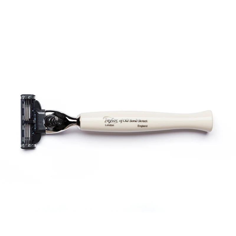 No. 74 Mach3 Razor with Imitation Ivory Handle - Barberhøvel - JK-Shop
