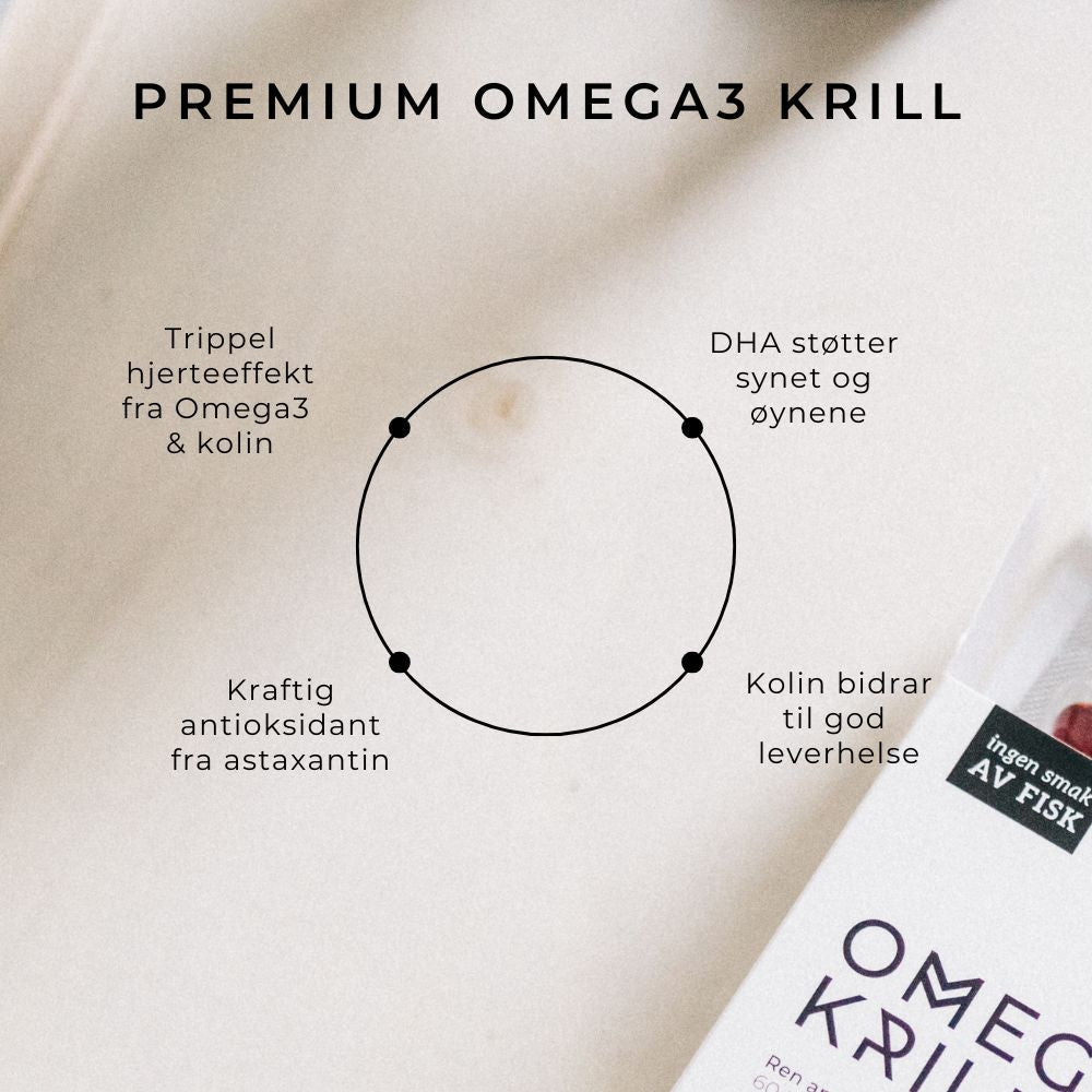 OMEGA3 KRILL,  KOLIN & ASTAXANTHIN - Vitaminer og kosttilskudd - JK-Shop