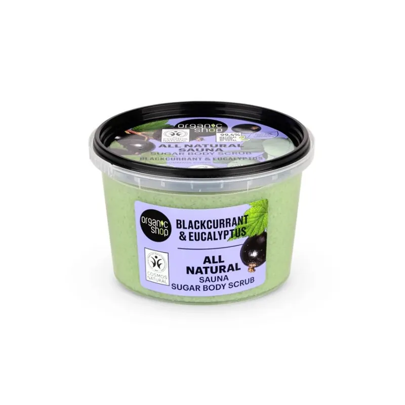 ORGANIC SHOP BODY SCRUB BLACKCURRANT & EUCALYPTUS 250ML - Dusjkrem - JK-Shop