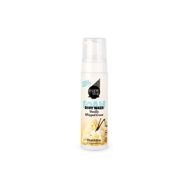 ORGANIC SHOP BODY WASH FOAM VANILLA WHIPPED CREAM 200ML - Dusjskum - JK-Shop