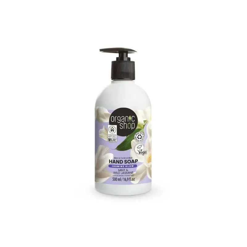ORGANIC SHOP HAND SOAP MINT & WILD JASMINE 500ML - Såpe - JK-Shop
