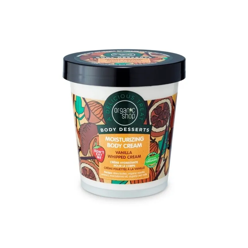 ORGANIC SHOP MOISTURIZING BODY CREAM VANILLA 450ML - Body Lotion - JK-Shop