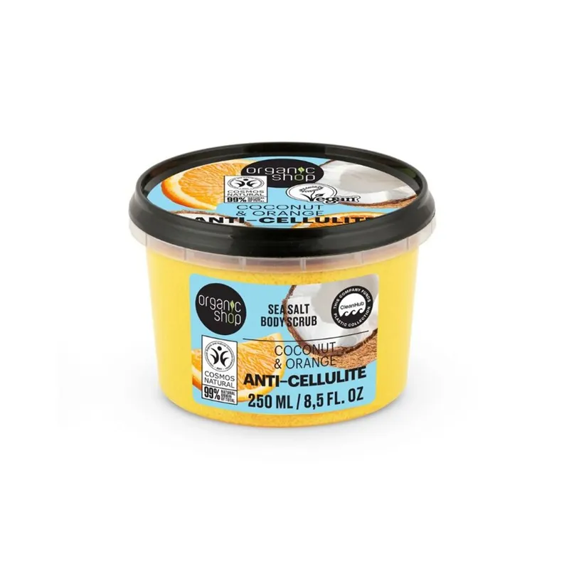 ORGANIC SHOP SEA SALT BODY SCRUB COCONUT & ORANGE 250ML - Skrubb - JK-Shop
