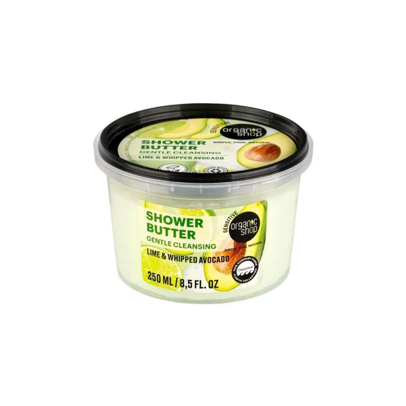 ORGANIC SHOP SHOWER BUTTER LIME & AVOCADO 250ML - Skrubb - JK-Shop