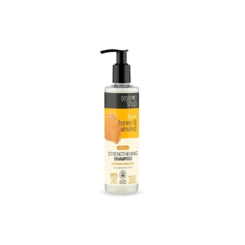 ORGANIC SHOP STRENGTHENING SHAMPOO HONEY & ALMOND 280ML - Sjampo - JK-Shop
