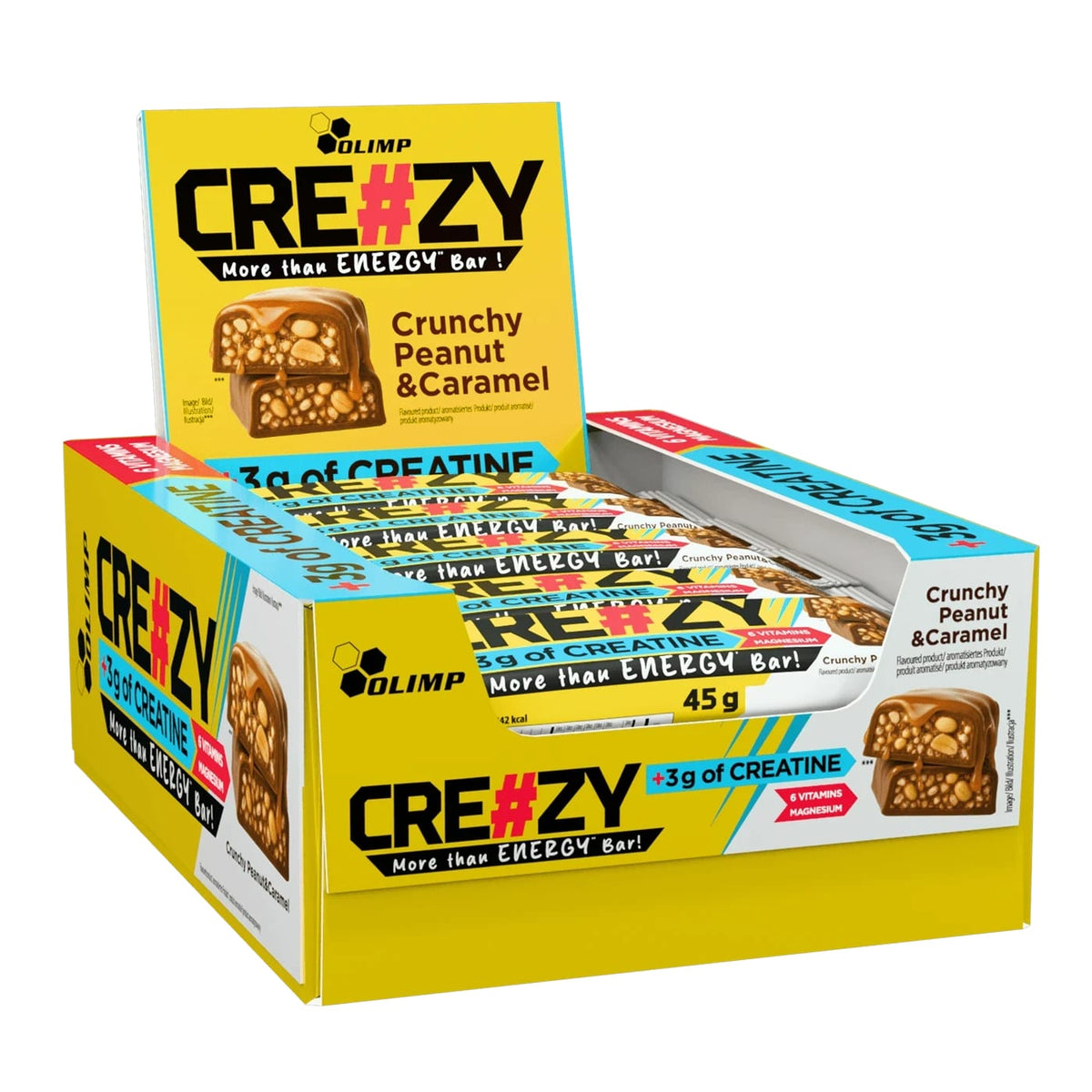 Olimp Cre#zy Bar, 20x45g - Barer - JK-Shop