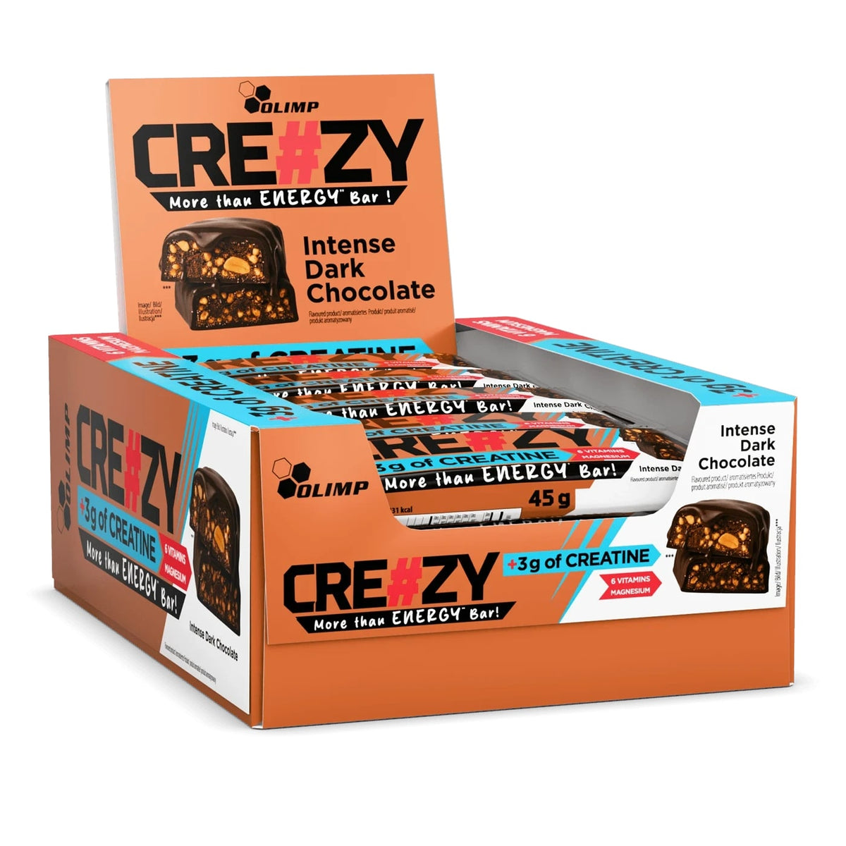 Olimp Cre#zy Bar, 20x45g - Barer - JK-Shop