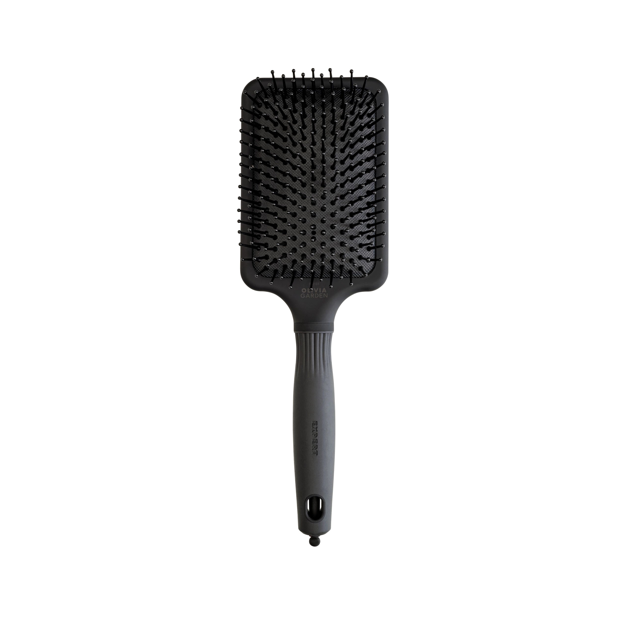 Olivia Garden Expert Care Rectangular Nylon Bristles Black Label L - Hårbørste - JK-Shop