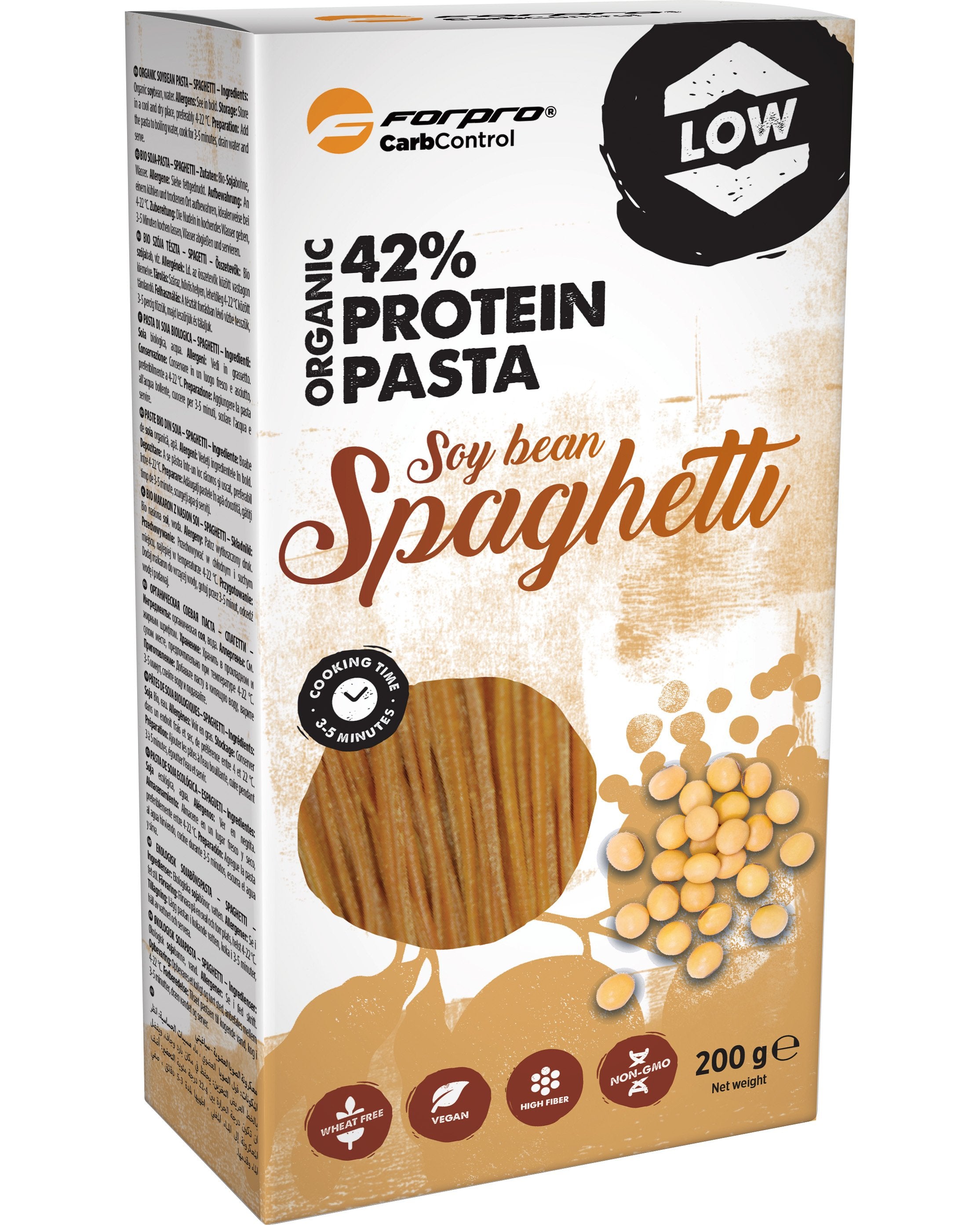 Forpro 42% Protein Pasta, 200g, Soy Bean Spaghetti