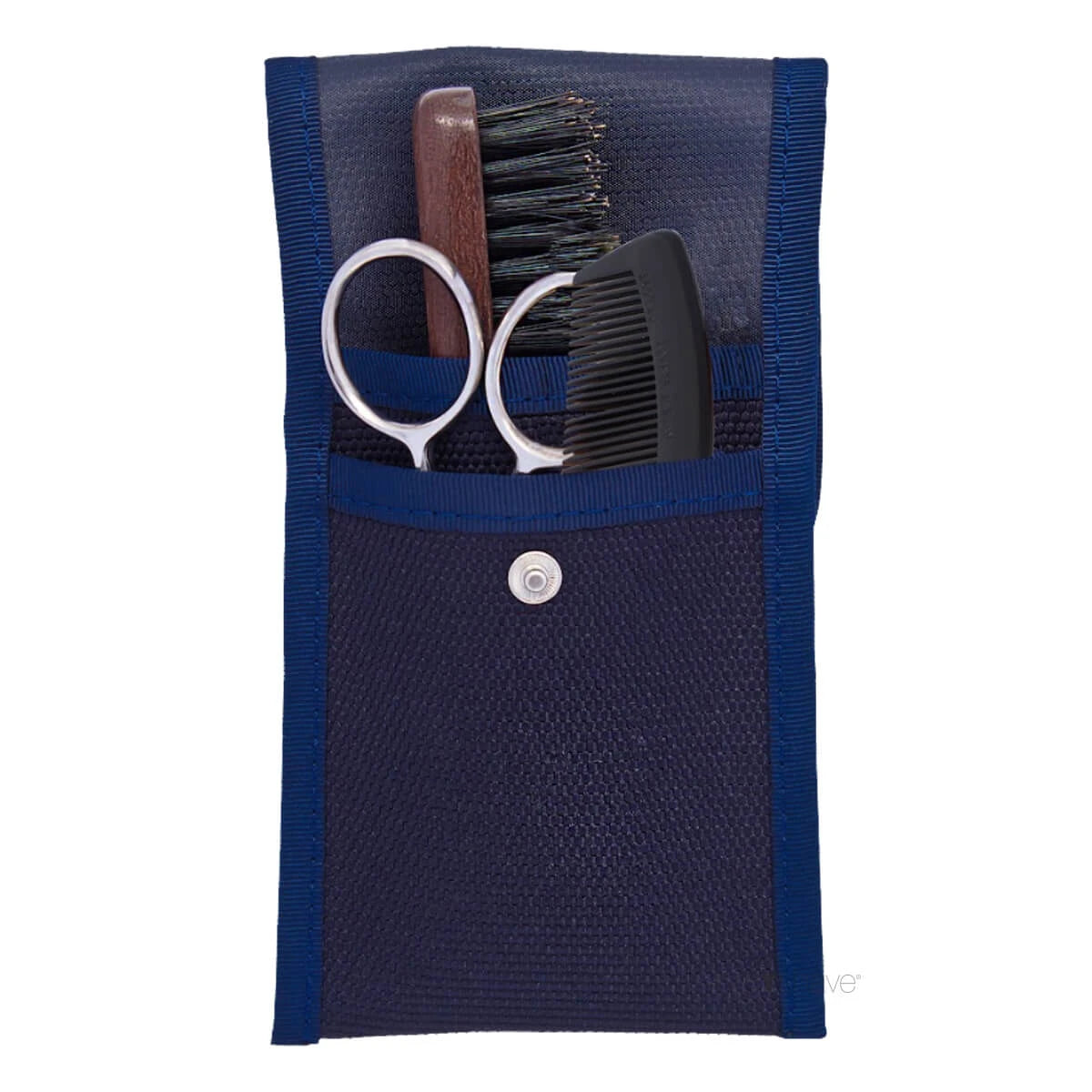 Plisson, Beard Care Kit with Scissors- Comb and Brush
