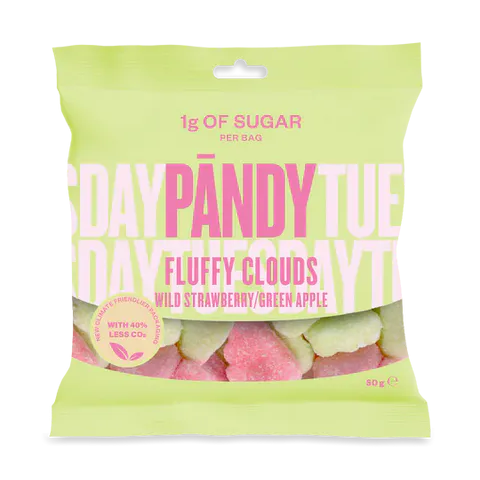 Pandy Candy, 50g x 14stk, Fluffy Clouds (Copy) - Sukkerredusert godteri - JK-Shop