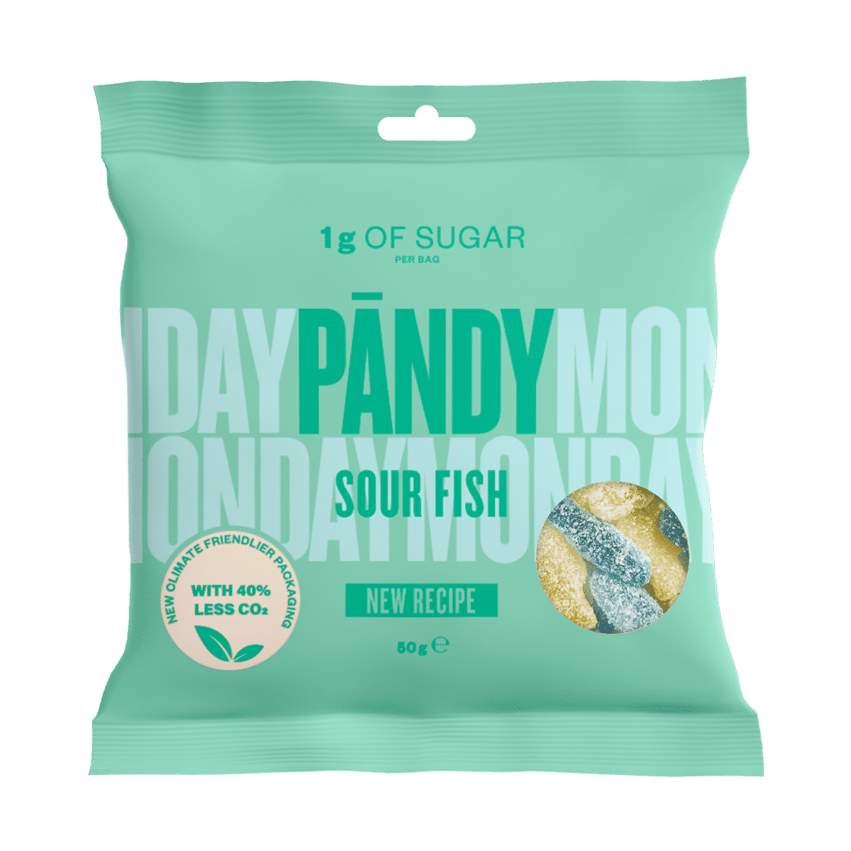 Pandy Candy, 50g x 14stk, Sour Fish (Copy) - Sukkerredusert godteri - JK-Shop