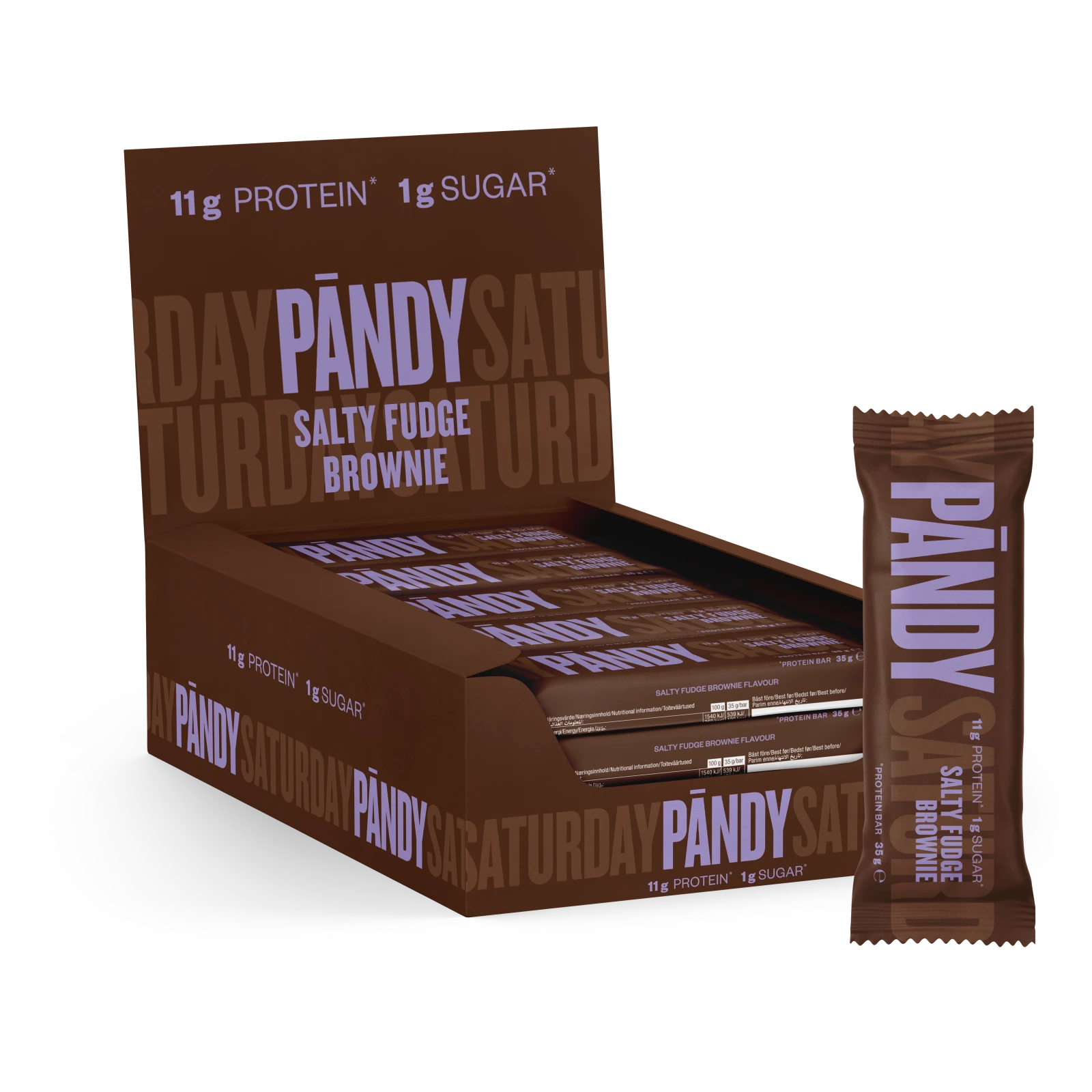 Pandy Protein bar 35gx18stk - 3 smaker - Proteinbarer - JK-Shop