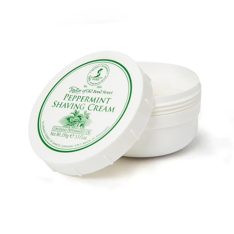 Peppermint Shaving Cream Bowl 150 g - Barberkrem - JK-Shop