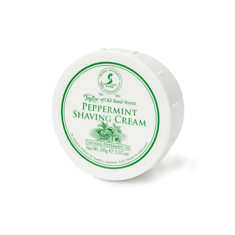 Peppermint Shaving Cream Bowl 150 g - Barberkrem - JK-Shop