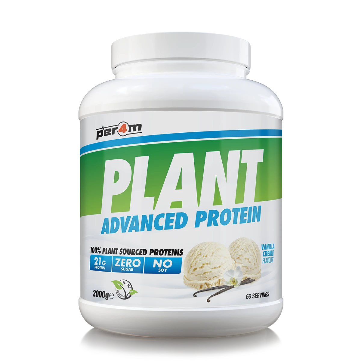 Per4M Plant Protein, 2000g - 2 smaker - Proteinpulver - JK-Shop
