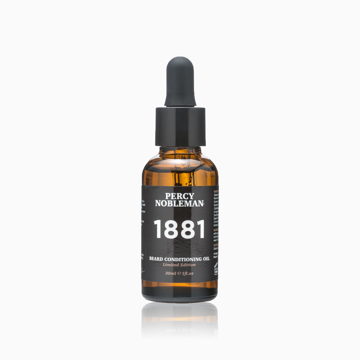 Percy Nobleman 1881 Beard Oil 30 ml - Skjeggolje - JK-Shop