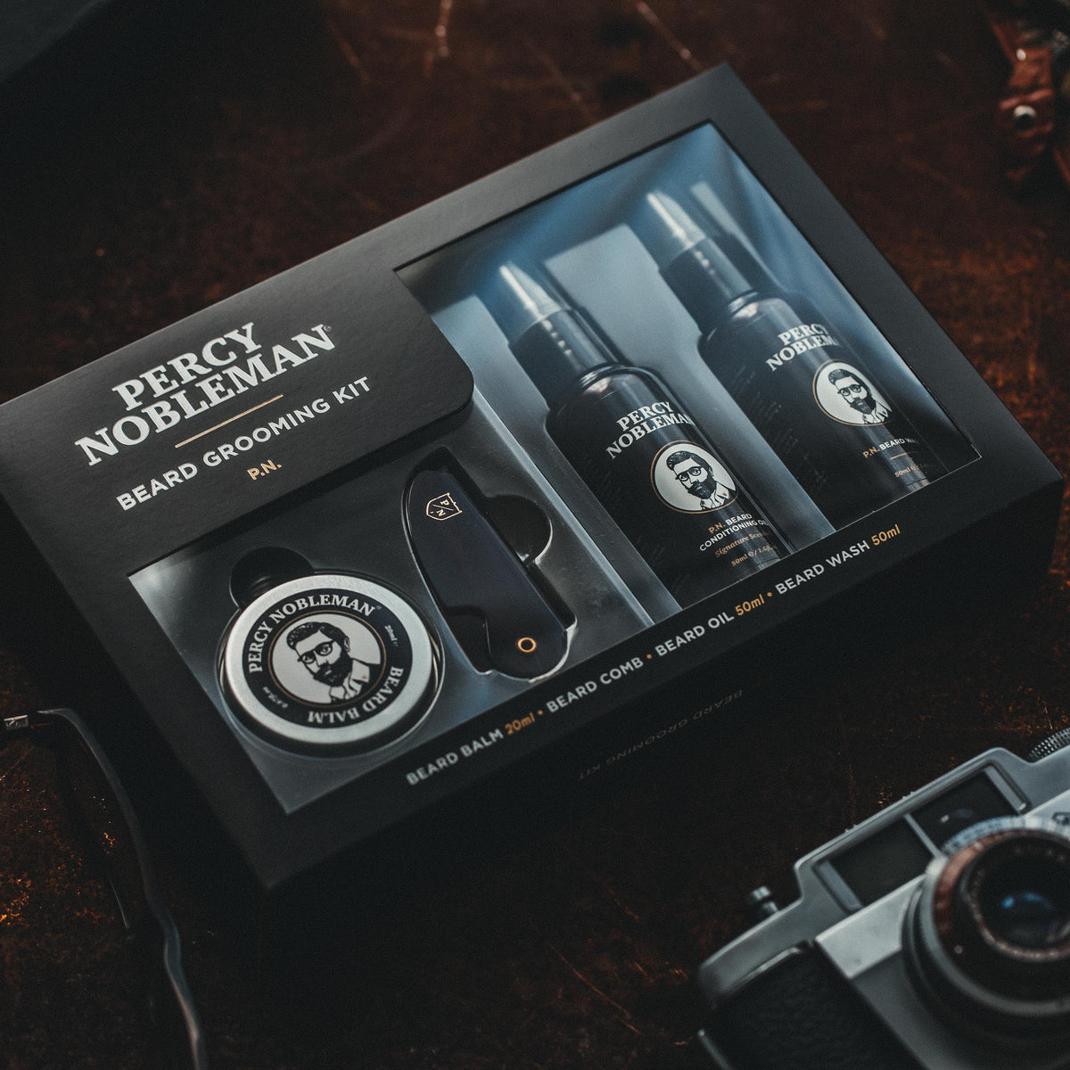 Percy Nobleman Beard Grooming Kit - Skjeggsett - JK-Shop