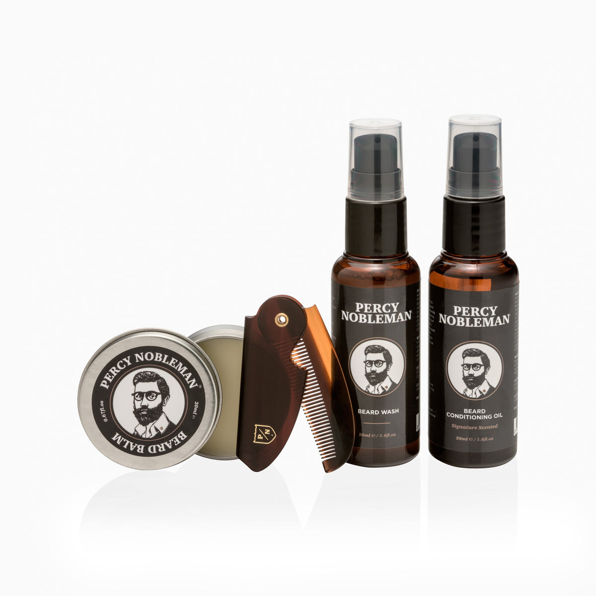 Percy Nobleman Beard Grooming Kit - Skjeggsett - JK-Shop