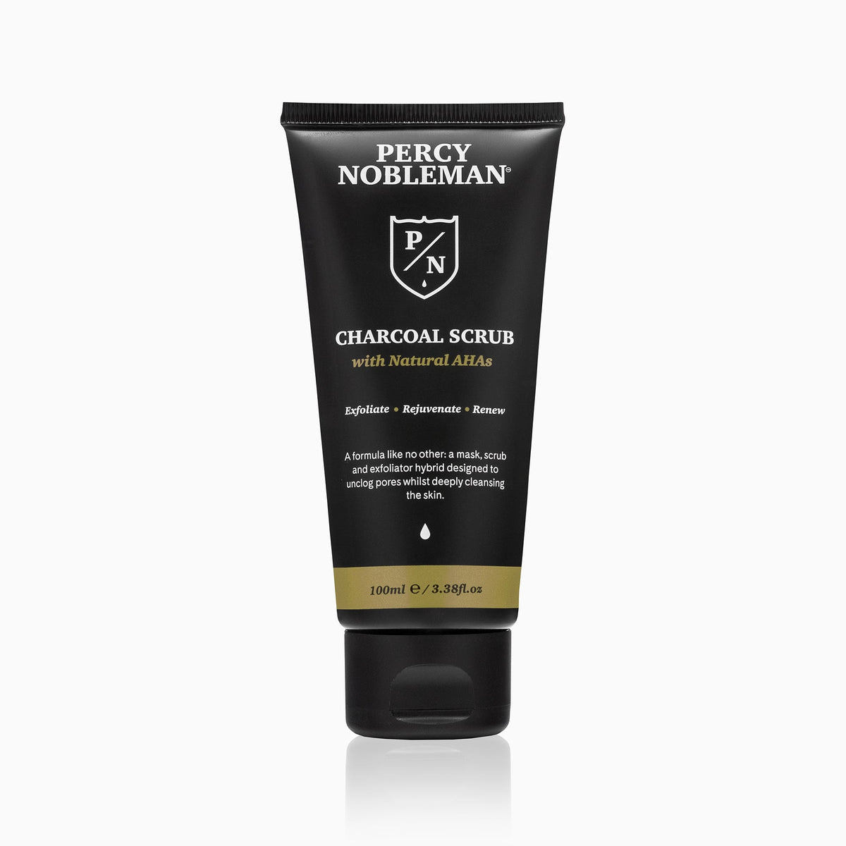 Percy Nobleman Charcoal Scrub 100 ml - Ansiktsskrubb - JK-Shop