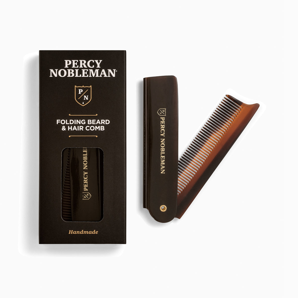 Percy Nobleman Folding Beard Comb - Skjeggkam - JK-Shop