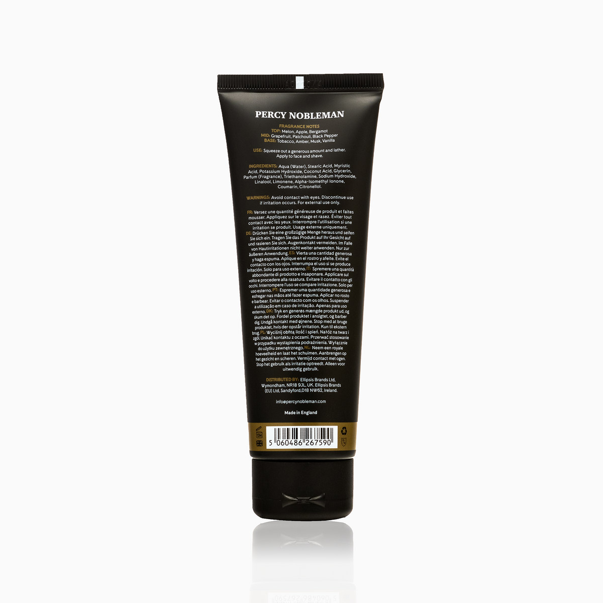 Percy Nobleman Shaving Cream 125 ml - Barberkrem - JK-Shop