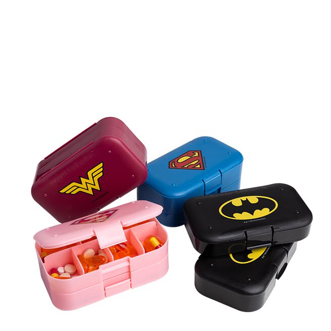 Pill Box Organizer, 2-pack - Batman, -Superman, Supergirl - Helseprodukter - JK-Shop