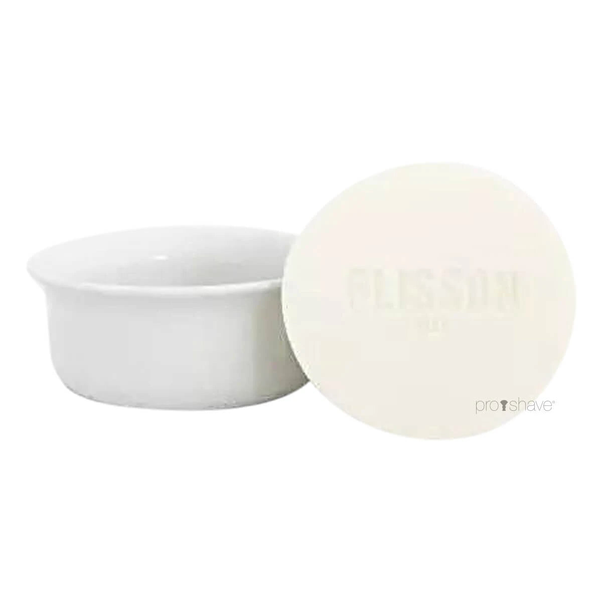 Plisson, Limoges Porcelain Shaving Bowl and Shaving Soap- Zebrano Lid-Barberskål-Plisson 1808-JK Shop