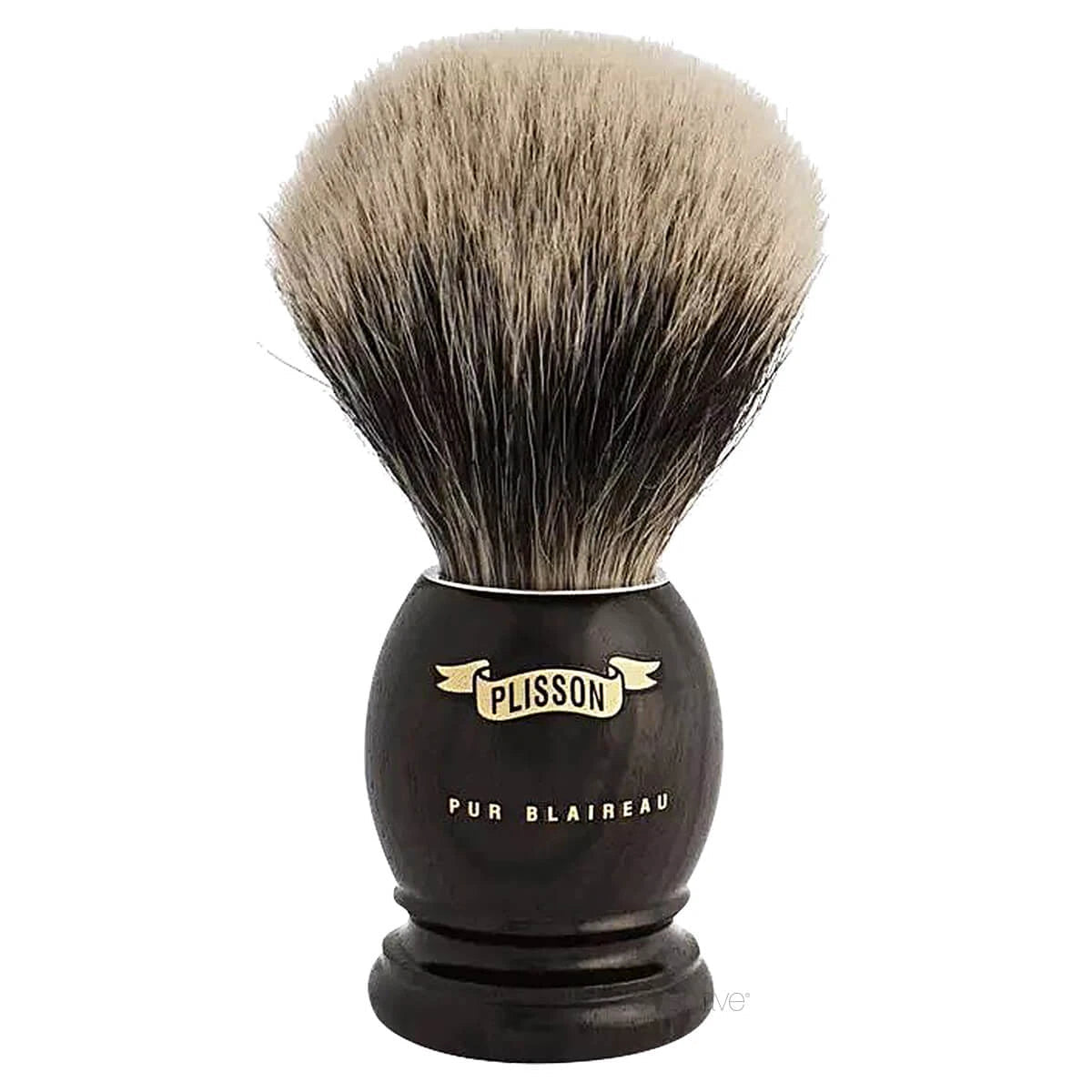 Plisson Shaving Brush, European White Badger & Ebony- Size 12-Barberkost-Plisson 1808-JK Shop