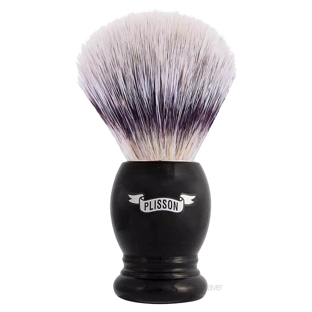 Plisson Shaving Brush, High Mountain White Fibre & Black Acryl- Size 12-Barberkost-Plisson 1808-JK Shop