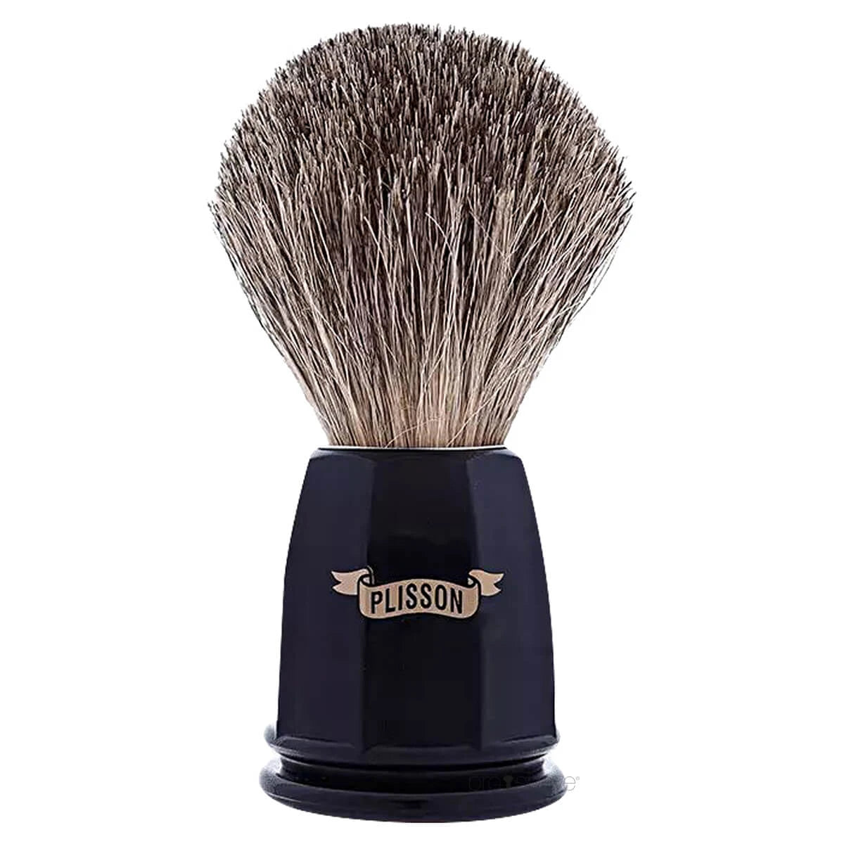 Plisson Shaving Brush, Russian Grey Badger & Black Acryl- Size 12-Barberkost-Plisson 1808-JK Shop