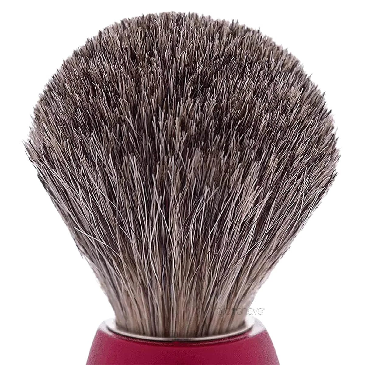 Plisson Shaving Brush, Russian Grey Badger & Pearl Red- Size 12-Barberkost-Plisson 1808-JK Shop