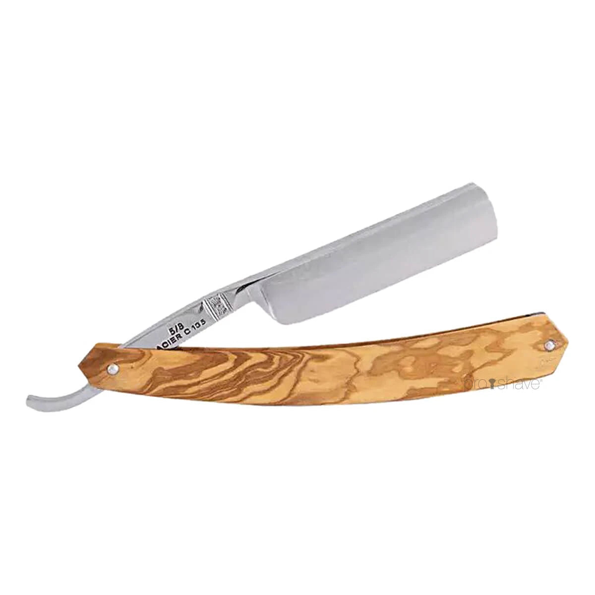 Plisson Straight Razor, 5/8 Round Nose- Olive Wood-Plisson 1808-J&K Shop