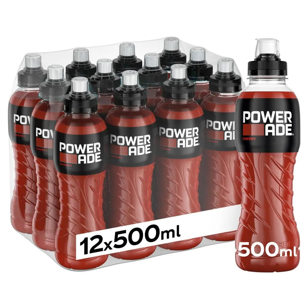 Powerade, 12x500ml, (Pant 2,-) - 5 smaker - Energidrikk - JK-Shop