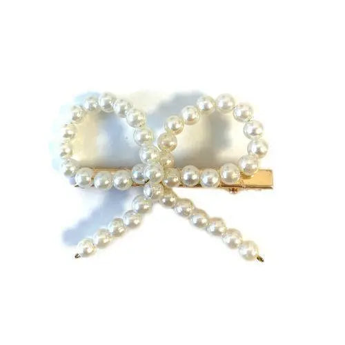 Pretty Pearly Bow-Hårspenne-JKSHOP