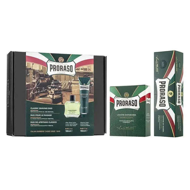 Proraso Duo Pack Barberkrem og Aftershave Balm-Barbersett-JKSHOP