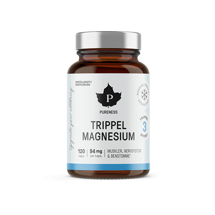 Pureness Trippel Magnesium 120 kapslar - Vitaminer & kosttilskudd - JK-Shop