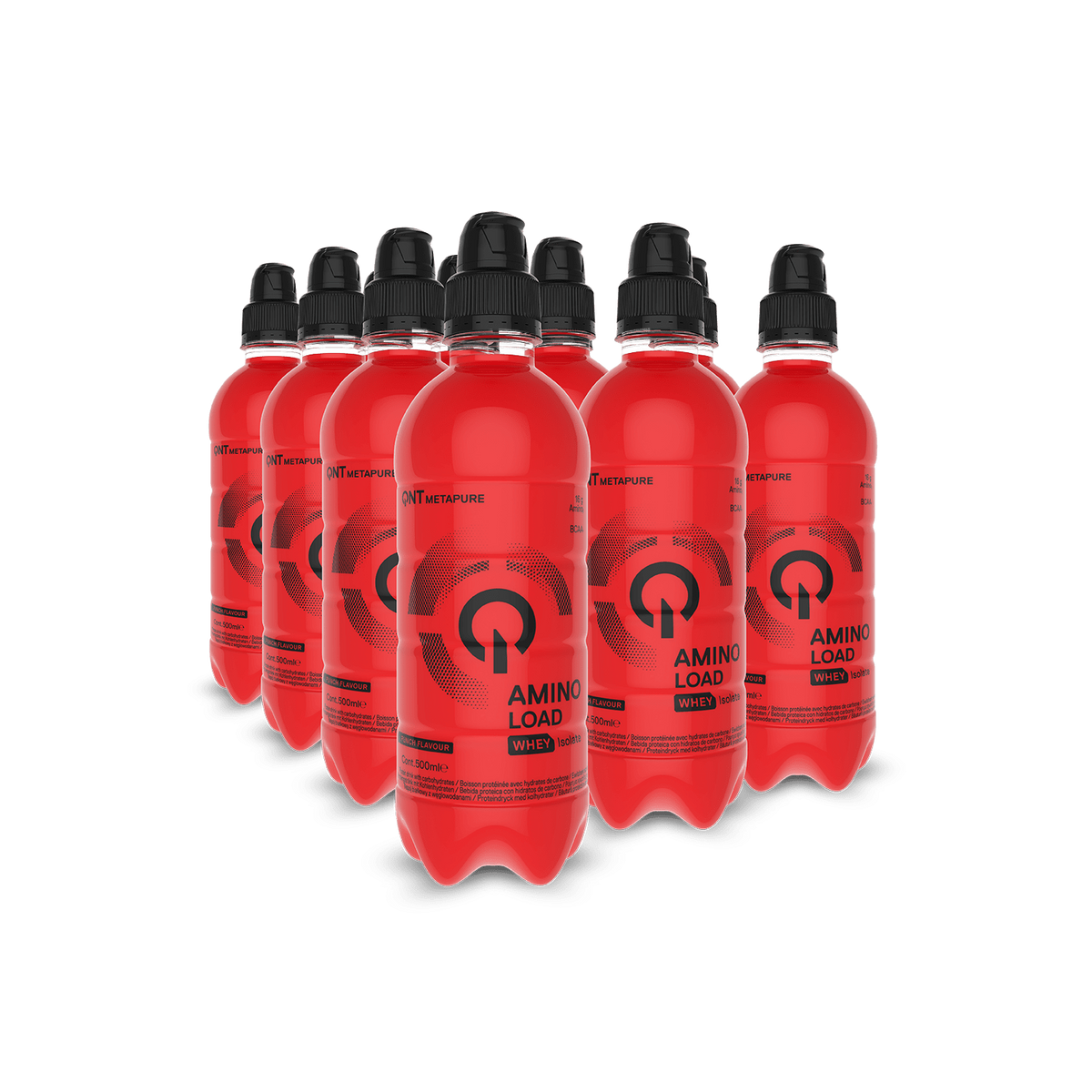 QNT Amino Load Drink, 12 x 500 ml, Fruit Punch - BCAA & EAA Drikke - JK-Shop