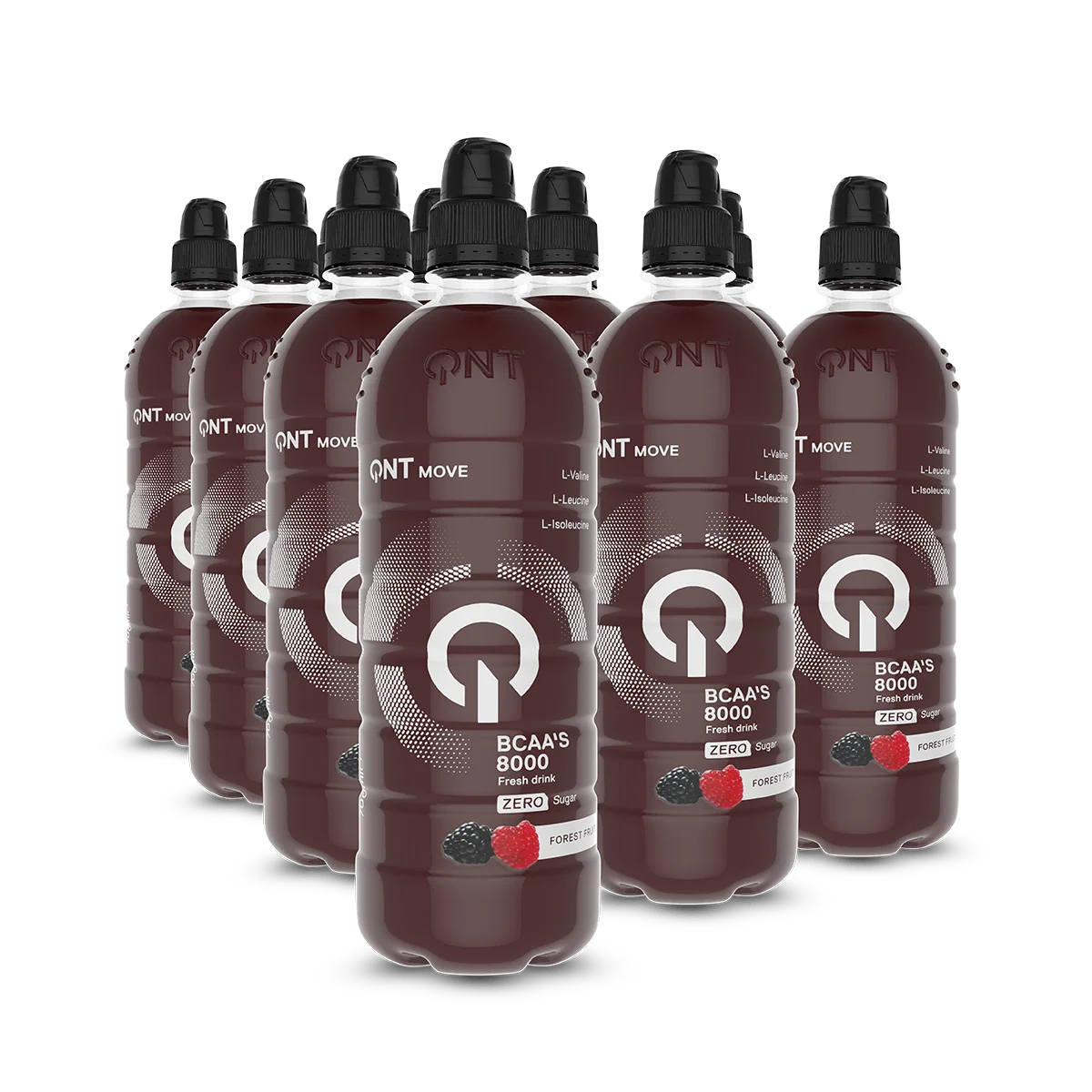 QNT BCAA 8000 mg Actif Drink, 12 x 700 ml, Forest Fruit - BCAA & EAA Drikke - JK-Shop