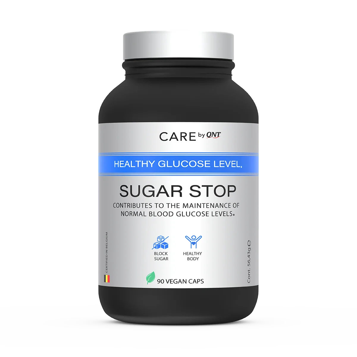 QNT Care Sugar Stop, 90 kapsler - Mikronæringsstoffer - JK-Shop