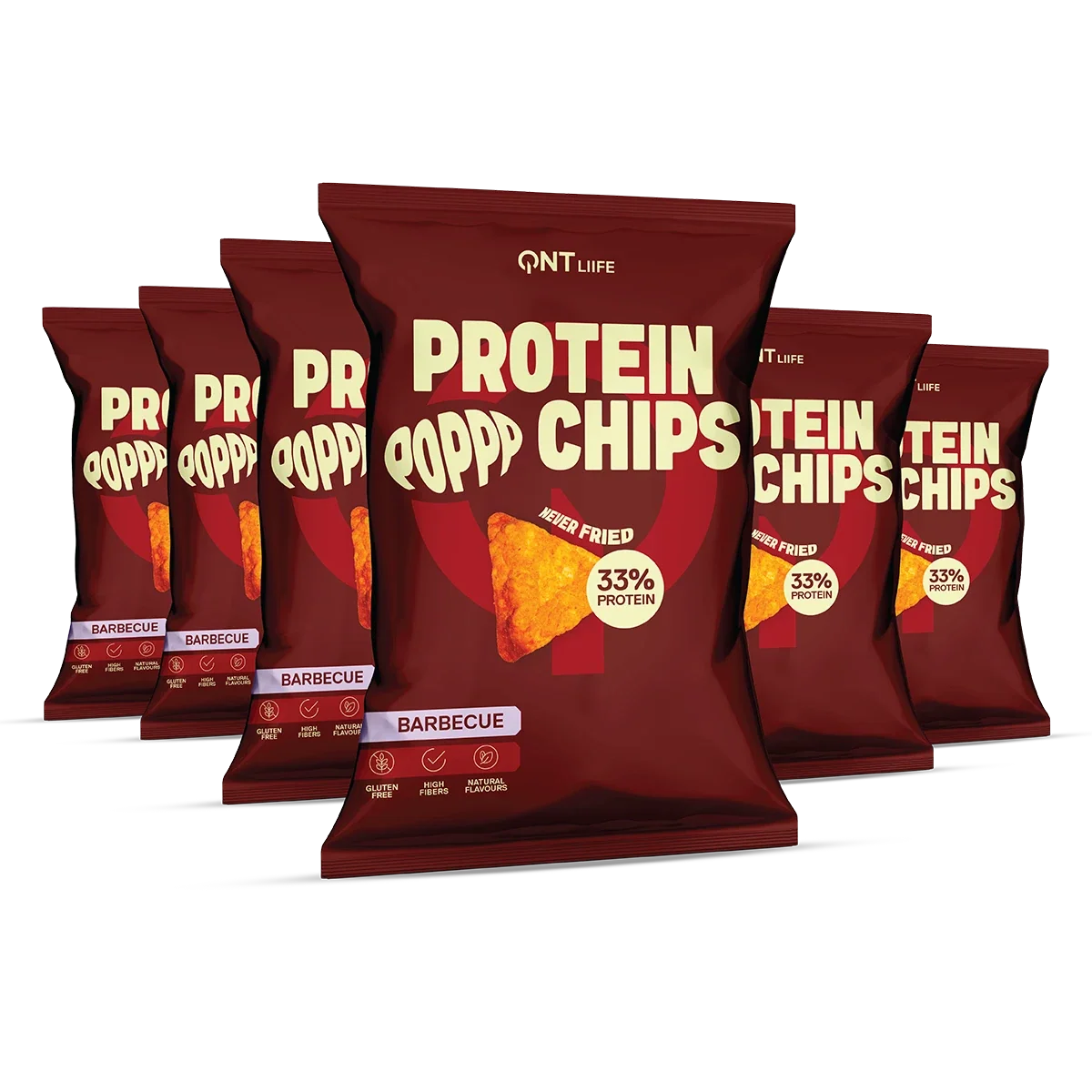 QNT Protein Chips, 12 x 50 g - Snacks & godteri - JK-Shop