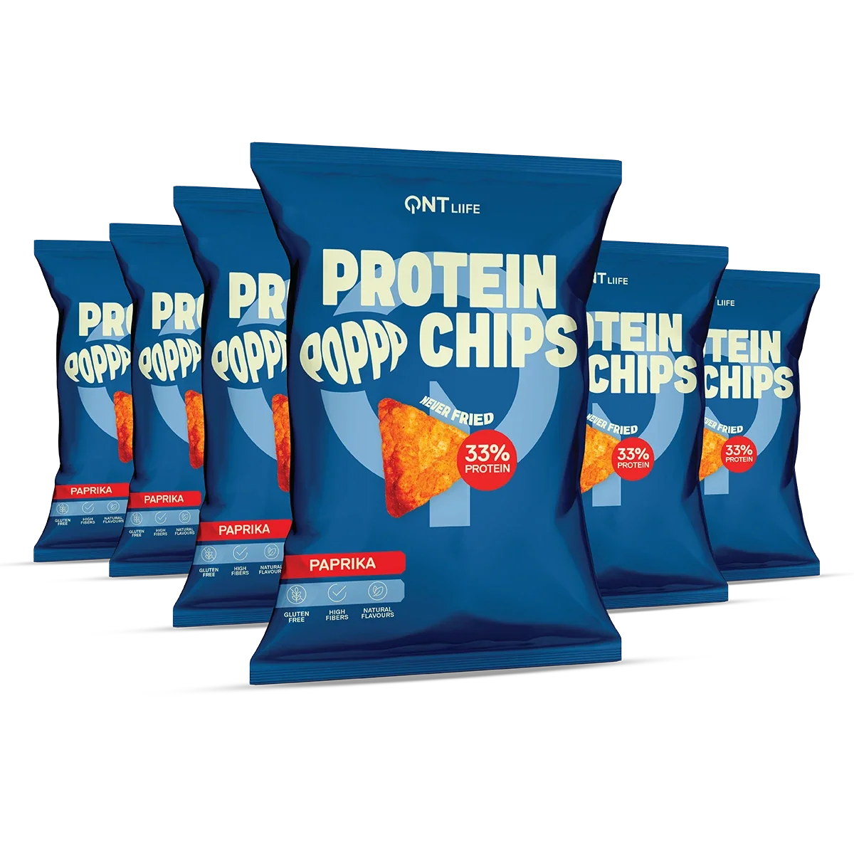 QNT Protein Chips, 12 x 50 g - Snacks & godteri - JK-Shop