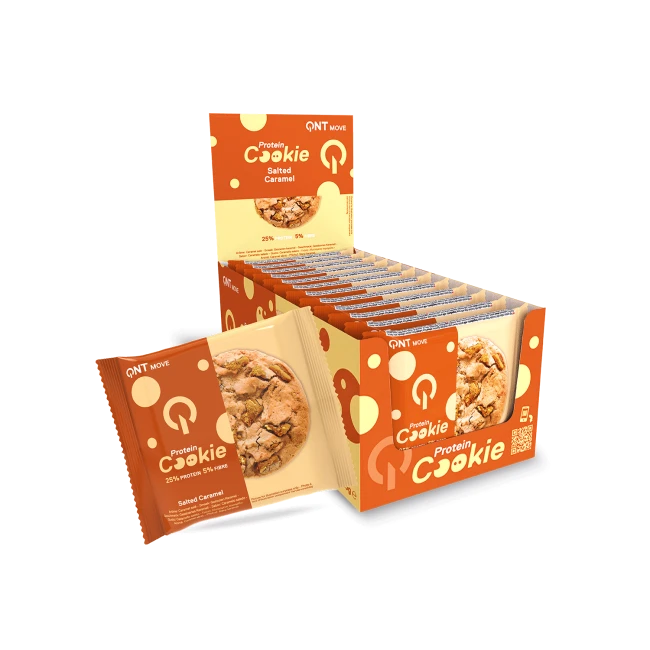 QNT Protein Cookie, 12x60g - 3 smaker - Proteinkjeks - JK-Shop