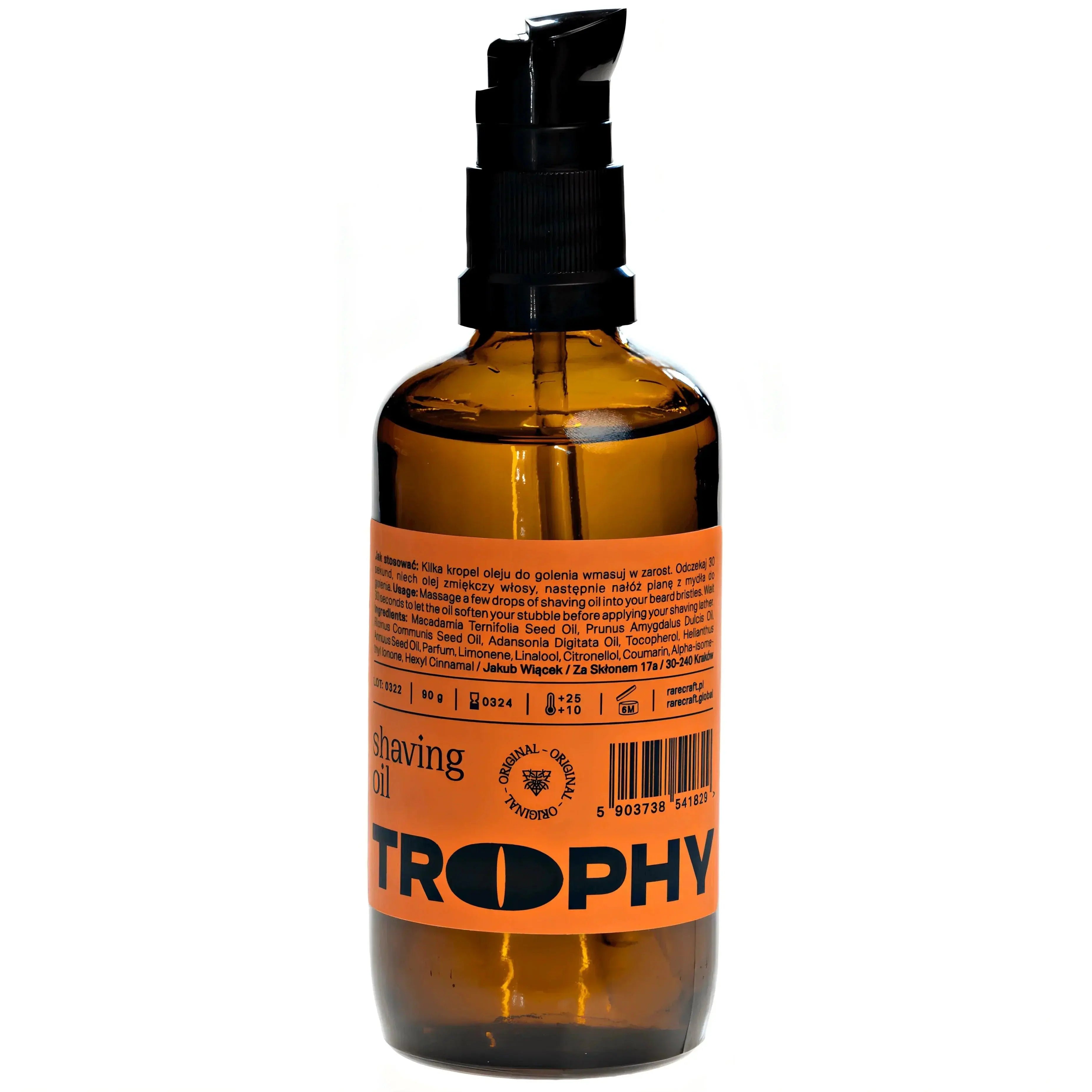 RareCraft Trophy, Shaving Oil-Barberolje-JKSHOP