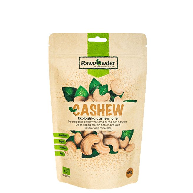Rawpowder Cashewnøtter Økologiske 400g - Baking og Matlaging - JK-Shop