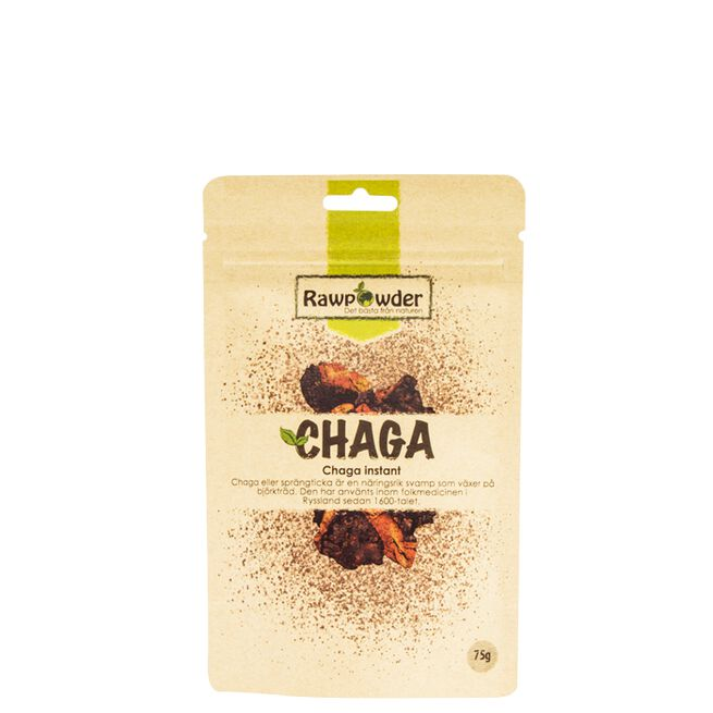 Rawpowder Chaga Instant Pulver 75g - Baking og Matlaging - JK-Shop