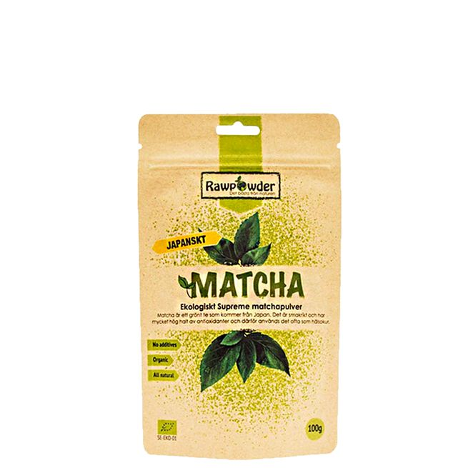 Rawpowder Ekologiskt Supreme Matchapulver 100 g - Superfood - JK-Shop